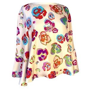 Emporio Armani Floral Printed Silk Blouse